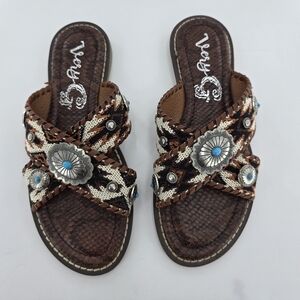 Very G Western Style Sandals NWT